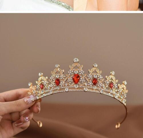 Kinder Prinzessin Krone Diadem, Kristall Haarschmuck für Tanz & Geburtstag Gif - Bild 11 von 30