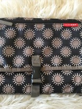 Skip Hop Changing Pad Baby Portable Diaper Station Black Taupe Dots Travel Clean