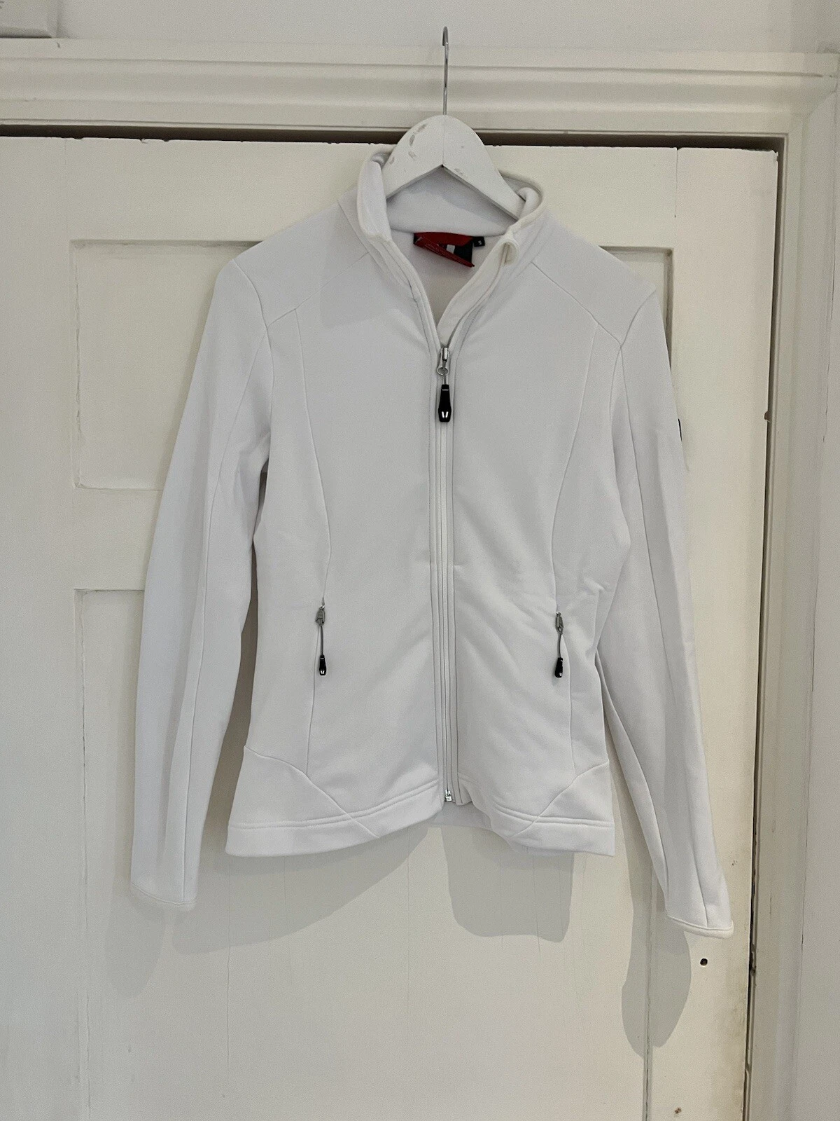 Vuarnet women’s white fleece interior zipped long sleeved base layer top Size S