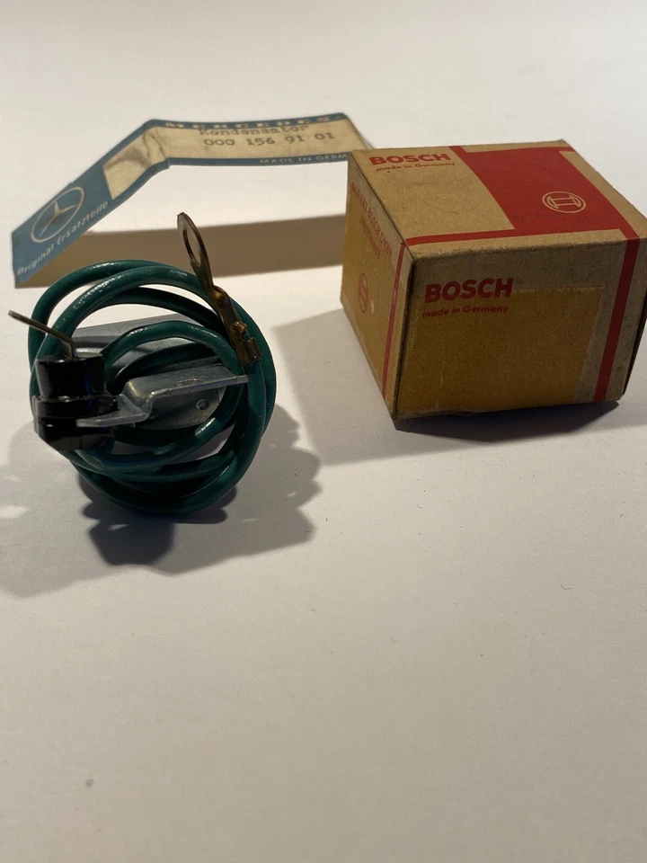 Condensador de ignição NOS BOSCH 1968-69 Mercedes W108 1964-73 Volkswagen Beetle fabricante de equipamento original - Imagem 3 de 4