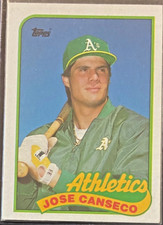 1989 Topps Jose Canseco Oakland Athletics #500