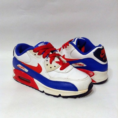 red and blue air max 90