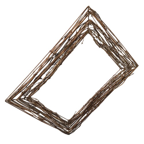 Garland Base Decoration Dried Branch Wreath Natural Rattan Frame