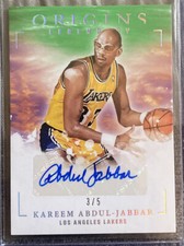 2020-21 Origins - Kareem Abdul Jabbar Legendary Autographs Green 3/5