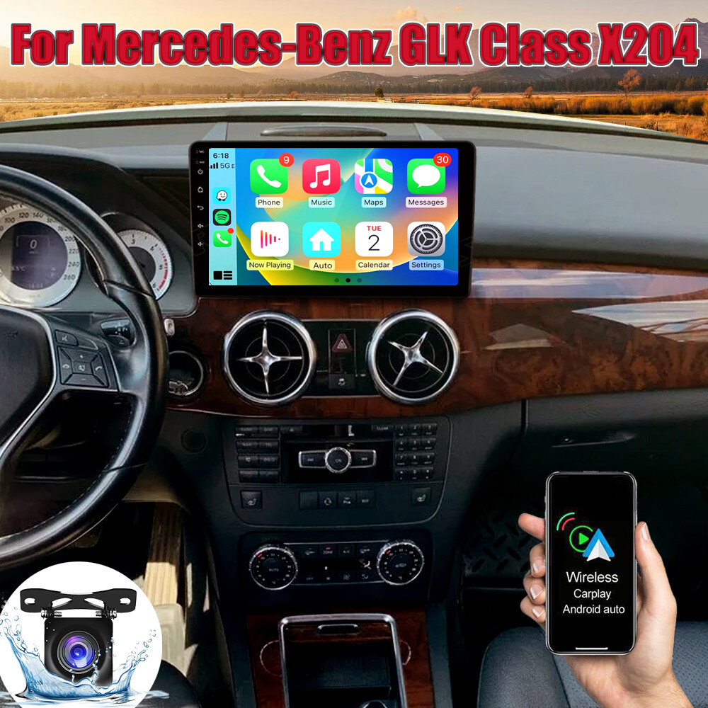 For 2012-15 Mercedes-Benz GLK Class X204 Android 14 CarPlay Stereo GPS Radio BT