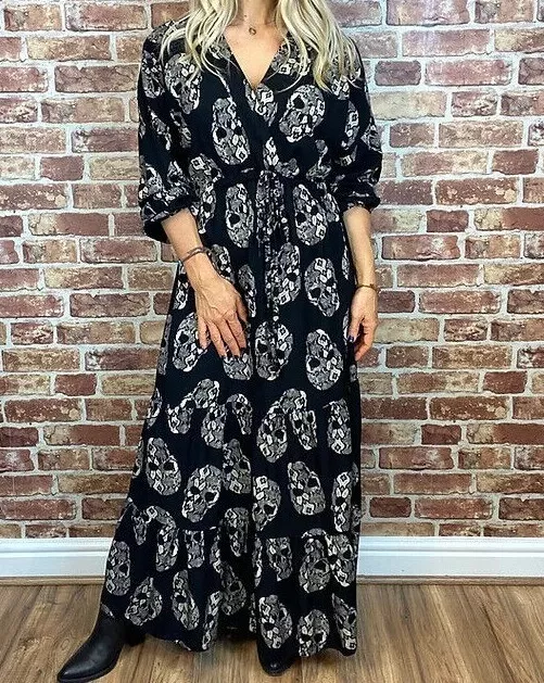 Snakeskin maxi shop dress plus size