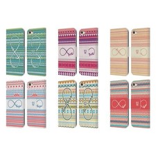 HEAD CASE DESIGNS INFINITY AZTEC LEATHER BOOK CASE FOR APPLE iPOD TOUCH MP3