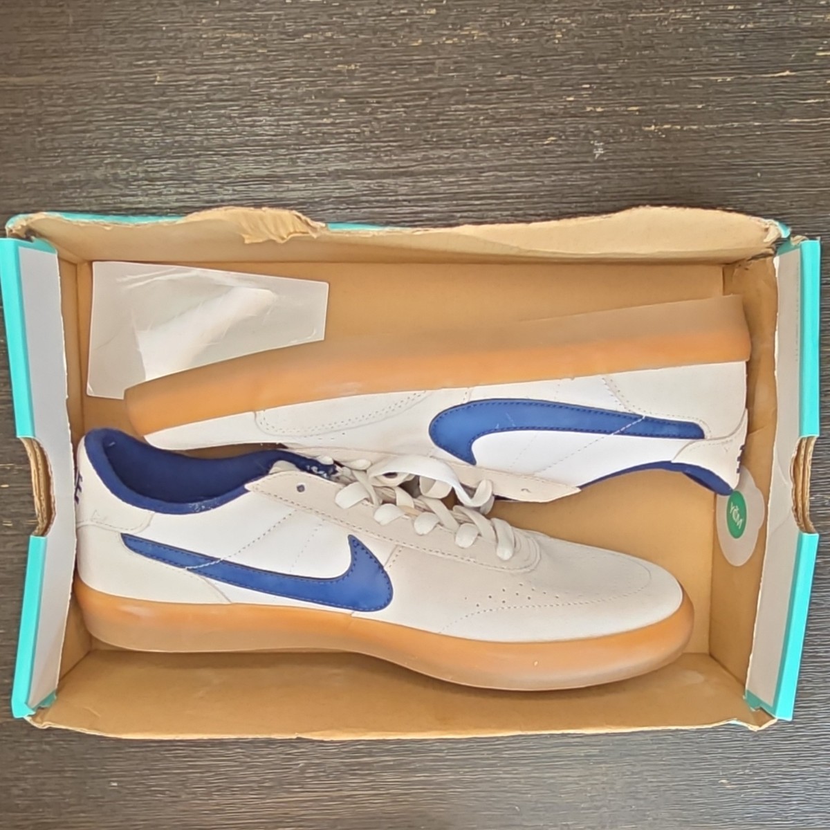 Nike SB Men's White Blue Gum Sole Skateboarding Shoes US 9 | eBay