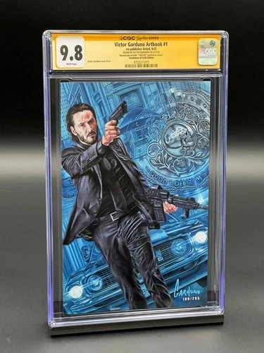 Victor Garduno Artbook #1 CGC 9.8 SS - Gentleman of Oath - John Wick - LTD 295