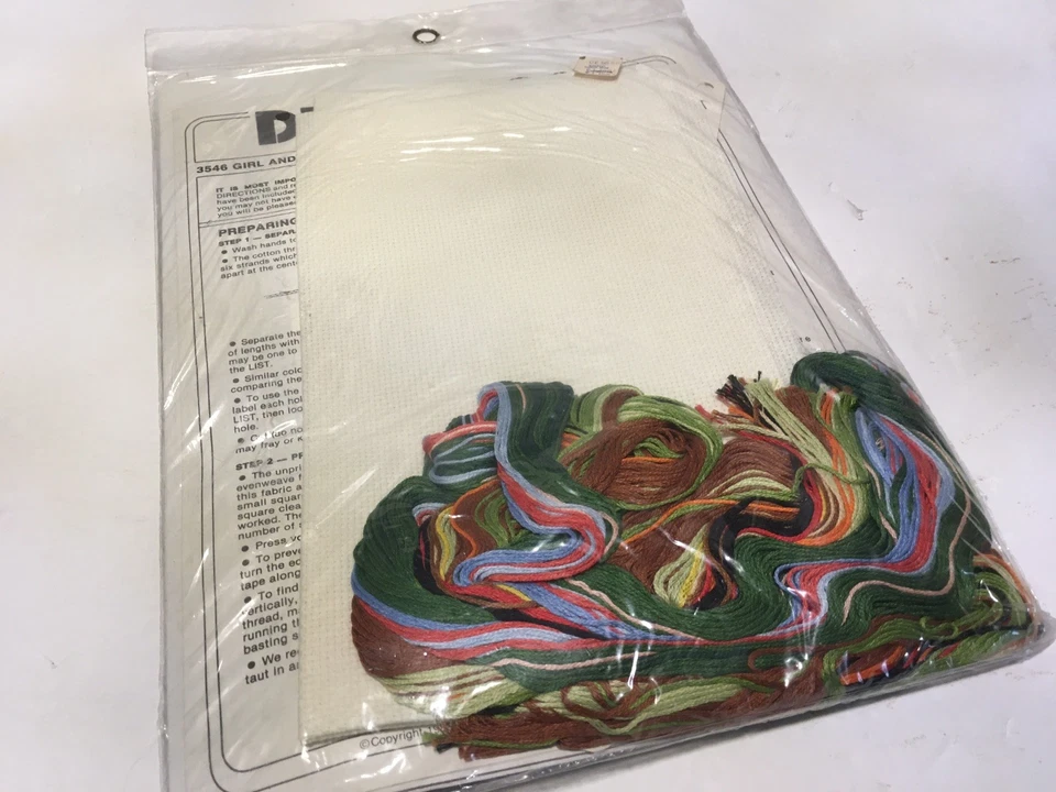 Counted Cross Stitch Kit Dimensions Girl and Geese 3546 New Sealed - Image 4 of 4