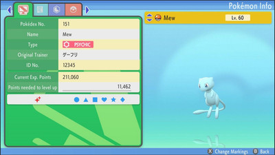 Pokemon Strahlender Diamant & Leuchtende Perle 6IV Shiny Mew Max EVs