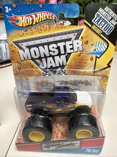2 New Hot Wheel Monster Jam 2010 1:64 Tattoo Series #9 MANIAC #76 AFTER SHOCK - Picture 4 of 4
