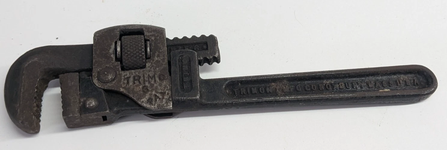 Trimont Trimo 6" pipe wrench vintage drop forged USA
