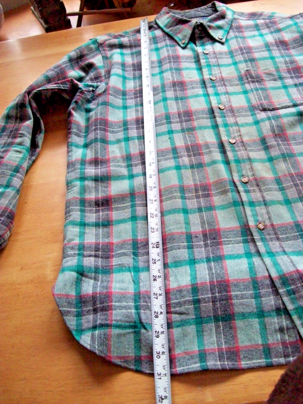 VTG 70'S Tag Pendleton MODIFIED  Patch Sleeve Shi… - image 10