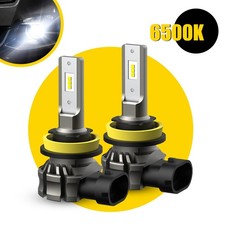 2x Auxito H11 H8 H16jp White Led Light Fog Driving Bulbs Canbus B3f 6500k