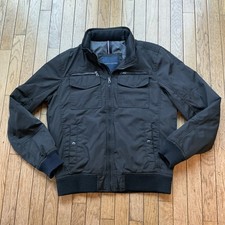 TOMMY HILFIGER  Black Bomber Jacket 4 Pocket ...