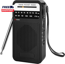 Portable Radio AM FM with Best Reception Transistor Radio with Loud Speaker