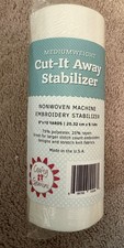 Cut Away Machine Embroidery Stabilizer Backing 8" X 10 Yd Roll Medium Weight