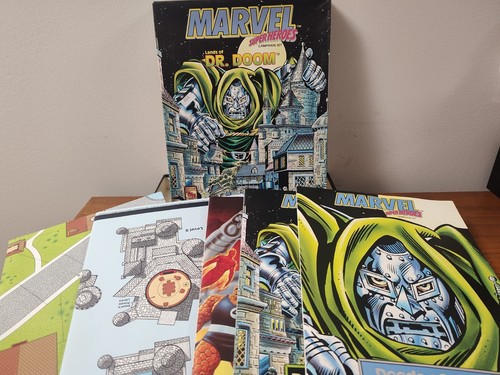 MARVEL SUPER HEROES Lands of Dr. Doom Campaign TSR 6906 Open Box FASERIP 1992