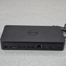 Dell D6000 Universal Docking Station USB-C USB-A Black Excellent Dual DP HDMI