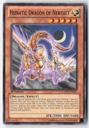 Hieratic Dragon of Nebthet GAOV-EN021 Galactic Overlord 1st Edition Common