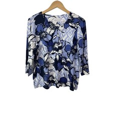 Vintage Alfred Dunner Floral Embroidered Appliqué Top — listing 3