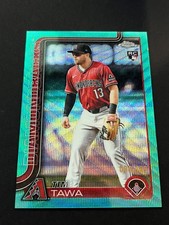 2025 Topps Chrome Update Tim Tawa Rookie Aqua Wave Refractor #/199