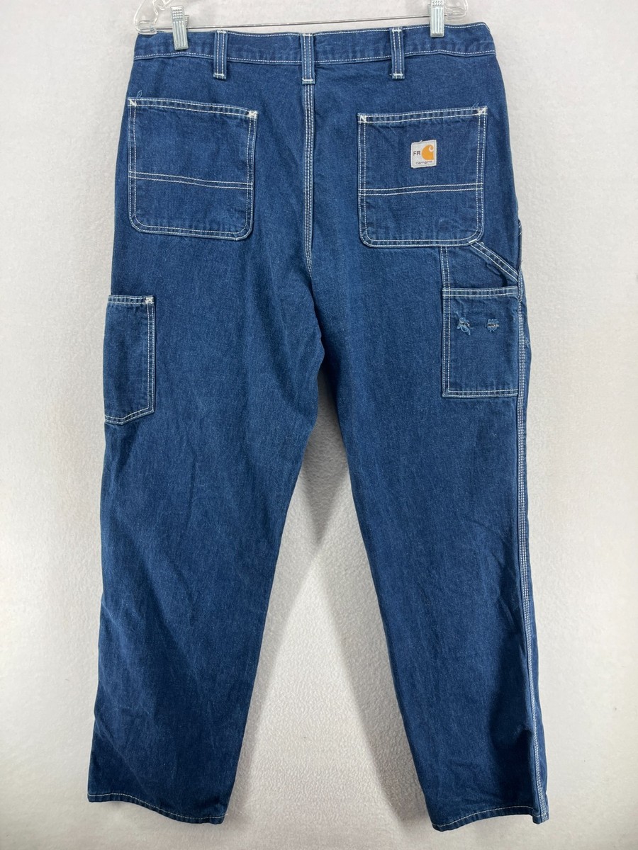 CARHARTT Jeans Mens 36x34 FR 290-83 Flame Resistant Fireproof