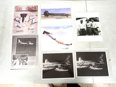 Multiple Autographs Test Pilots Scott Crossfield & Bob Hoover  Autographs