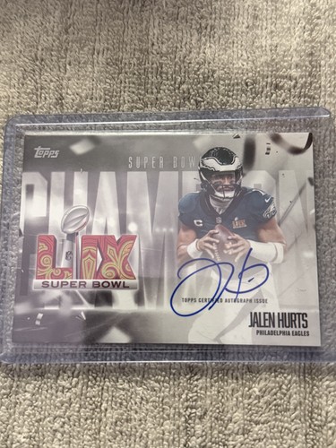 Jalen Hurts #SBCS-JH 2026 Topps Flagship Super Bowl Champion Signature card
