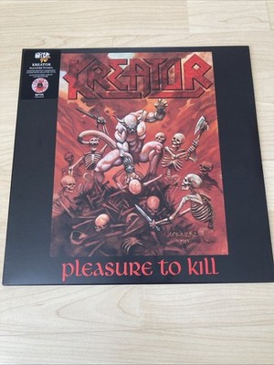 KREATOR ~PLEASURE TO KILL~ AWESOME LTD EDITION PRESS LP VINYL SPLATTER EXODUS