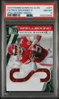 2019 PANINI DONRUSS ELITE SPELLBOUND GREEN #SP7 PATRICK MAHOMES II PSA 8