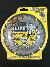 Oldham 550C42410 Max Life 5-1/2 x 24 Tooth Carbide Cordless Saw Blade 10mm Arbor