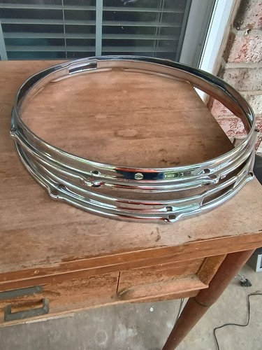 VINTAGE 1970's SLINGERLAND KRUPA SOUND KING SNARE DRUM RIM SET-GOOD!
