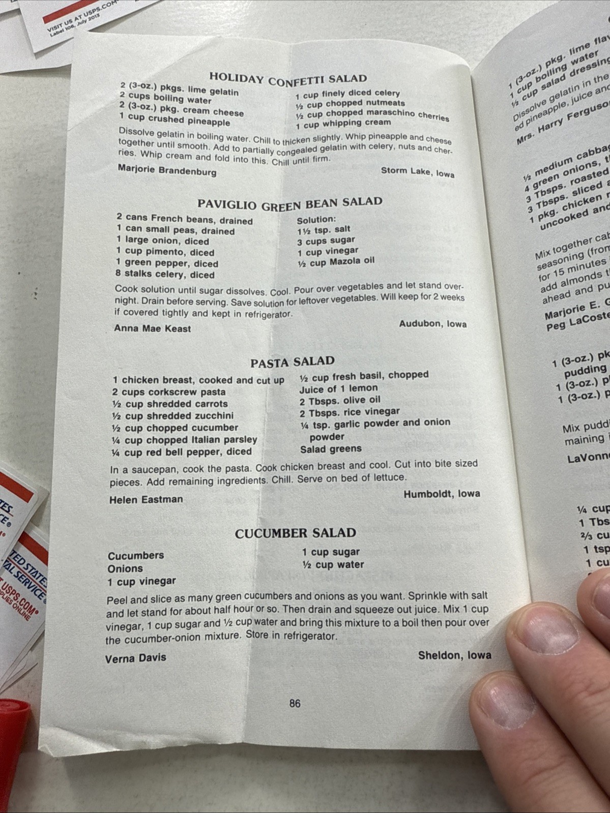 Iowa Holiday Cookbook Christmas ethnic VTG Dutch Raisin cookie Danish Abelskiver