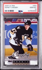 2005 ULTRA #251 SIDNEY CROSBY ROOKIE RC PSA 10