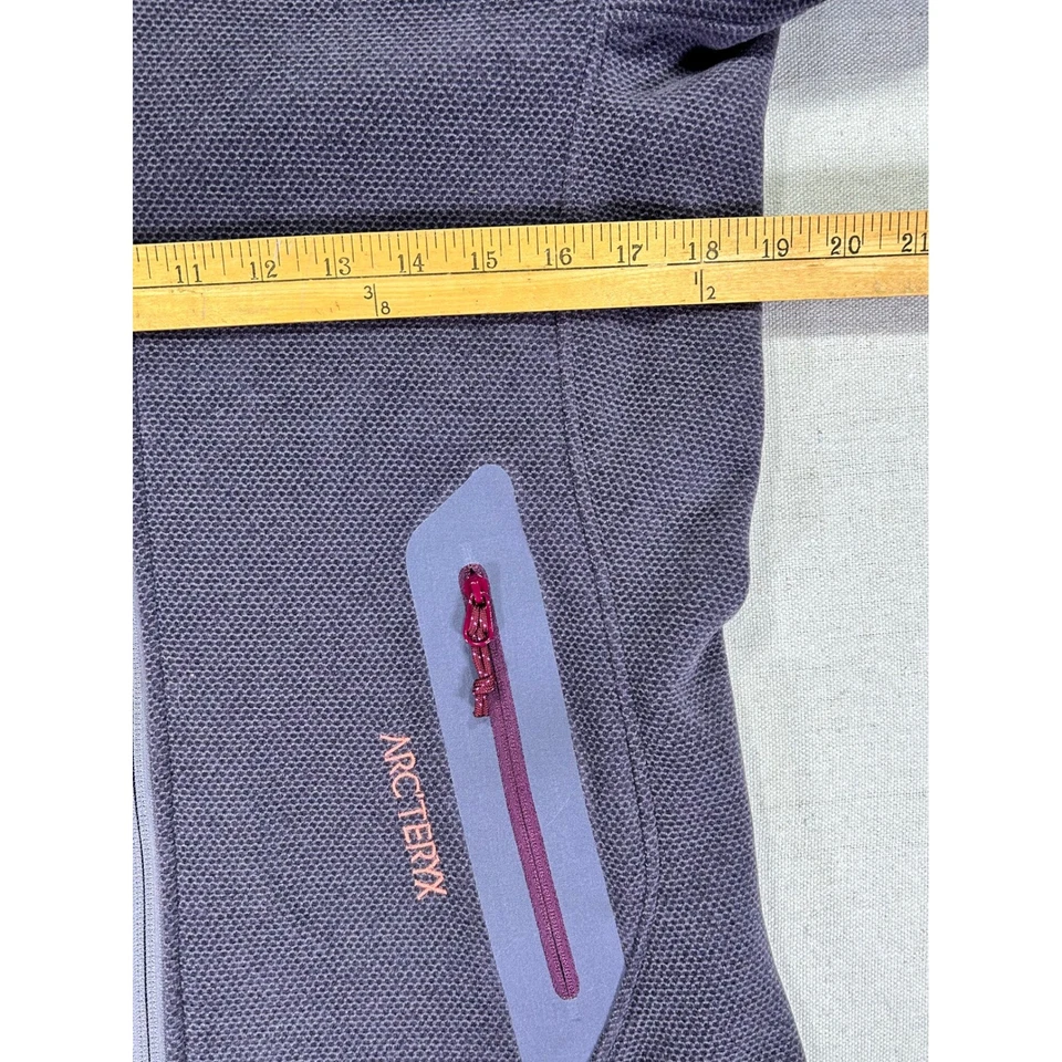 Chaqueta polar de cianita mediana para mujer ARC'TERYX Polartec cremallera completa ropa para exteriores Foto 3 de 4