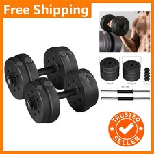 Versatile Adjustable 15KG Dumbbell Pair with Safe Non-Slip Grip for Workouts