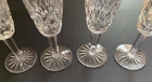 Set Of 4 Vintage WATERFORD CRYSTAL Lismore Champagne Glasses Flutes 7.25"