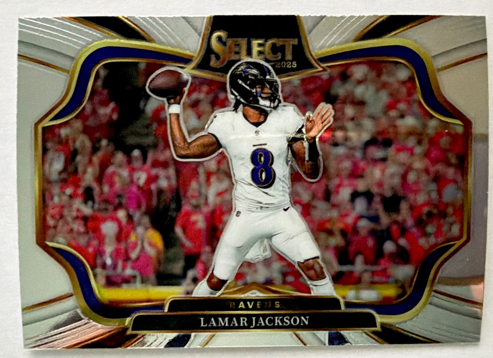 2025 Select Football Lamar Jackson Field Level Prizm #461 Baltimore Ravens