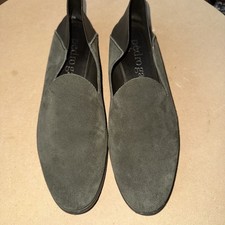 Pedro Garcia Womens Black US 7.5/38 Yoshi Slip On Loafer Suede Gray/olive