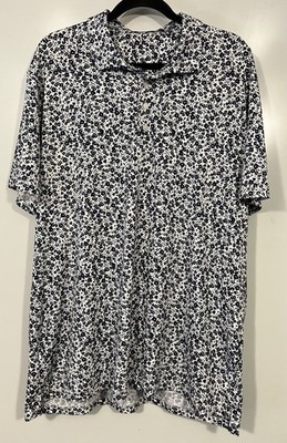 G/FORE Men s Golf Polo Shirt Mini Floral Pattern Sz XL