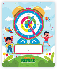 Clock Buddy   Interactive Kids Clock for Learning to Tell Time   Moveable Hands,