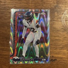 2025 TOPPS CHROME RAYWAVE REFRACTOR #359 JAHDAE BARRON RC BRONCOS