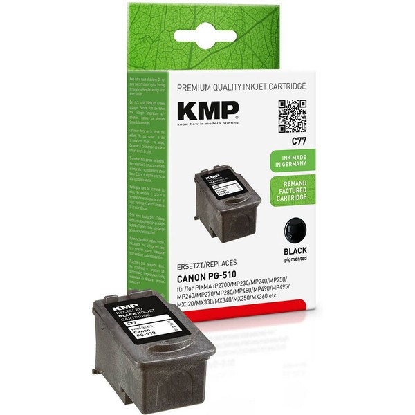Kmp C77 Schwarz Druckkopf Kompatibel Zu Canon PG-510-image