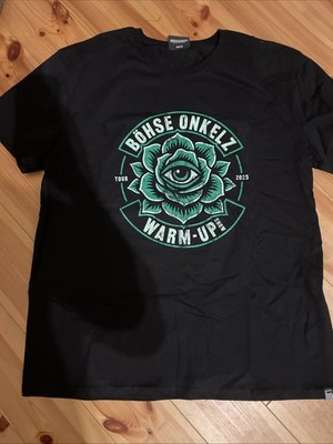 Original Böhse Onkelz Shirt 3XL WARM-UP Haus Auensee Show 2025 - T-Shirt Schwarz