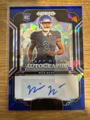 2025 Panini Prizm Draft Picks Football Blue Ice Nick Nash #DPA-NNH