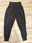 Pantalones de chándal para mujer Athleta de tiro alto gris oscuro, talla grande alta
