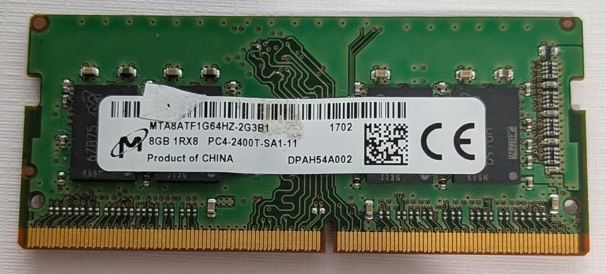 Micron PC4-19200 (DDR4-2400) Bus Speed Computer RAM 8 GB Capacity