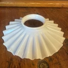 Petti Coat 6” Diameter Milk Glass Lamp Chimney Shade 1 3/4” Opening Add on